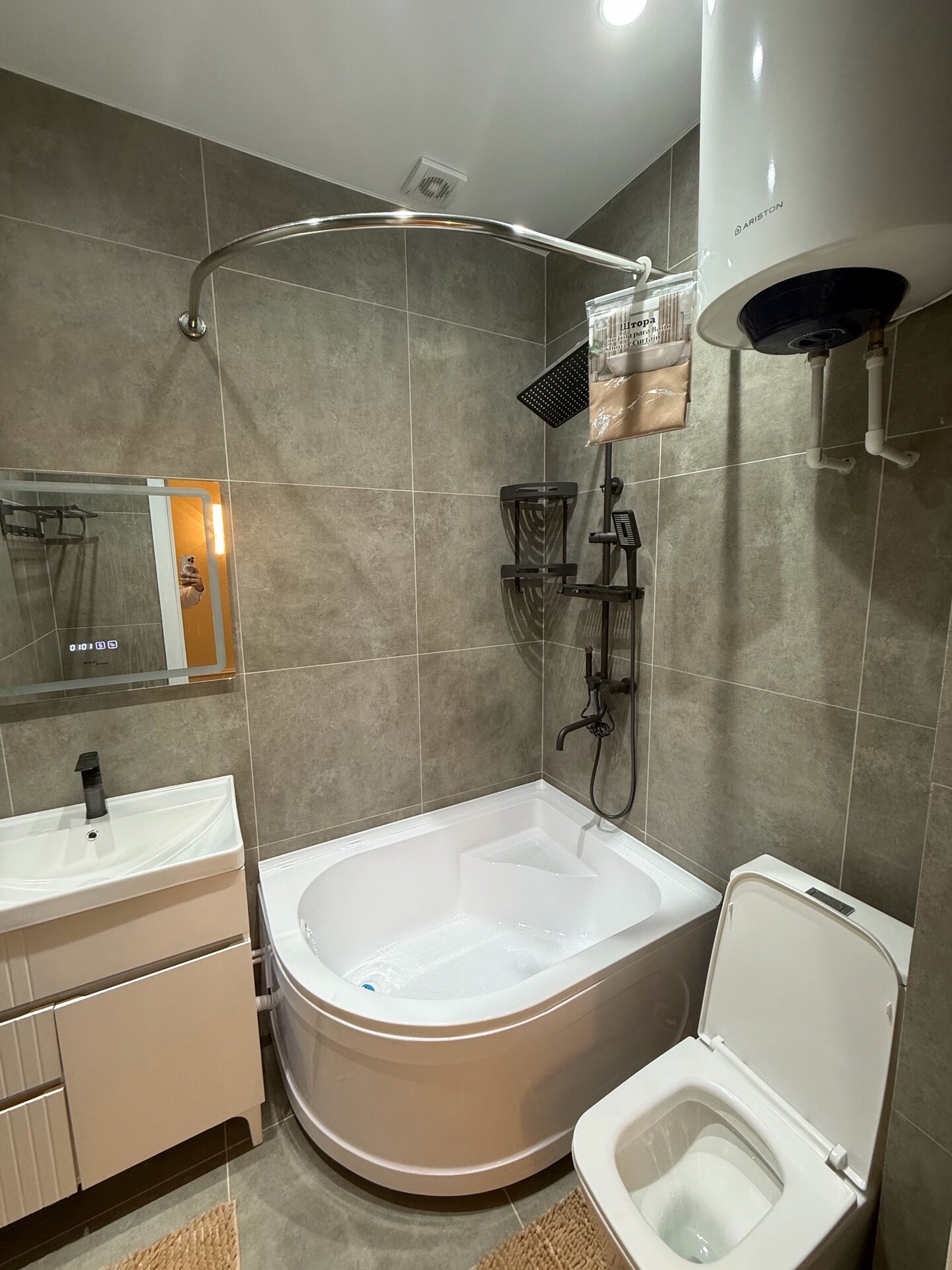 2-комнатная квартира в Худжанде — фото 4, санузел