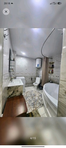 3-комнатная квартира в Душанбе, Фирдавси — фото 4, санузел